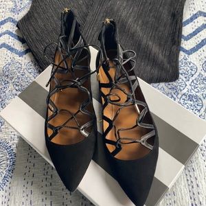Aquazzura Maya Flat Black 39.5